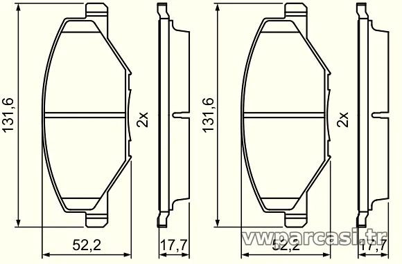 BOSCH 0986495390 Fren Disk Balata - BOSCH - 0986495390