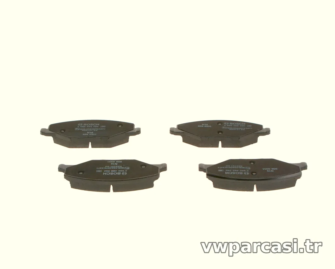 BOSCH 0986495390 Fren Disk Balata - BOSCH - 0986495390