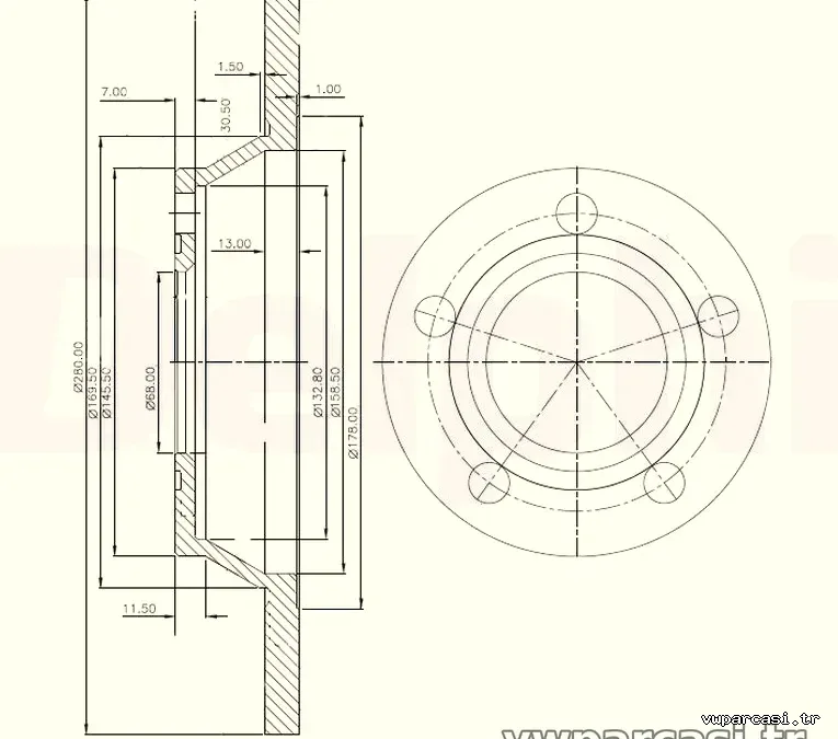 DELPHI BG2987 Fren Disk Ayna - DELPHI - BG2987