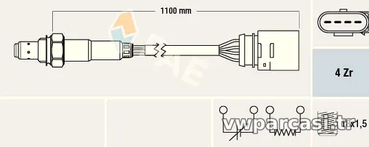 FAE 77140 Oksijen (Lambda) Sensörü - FAE - 77140