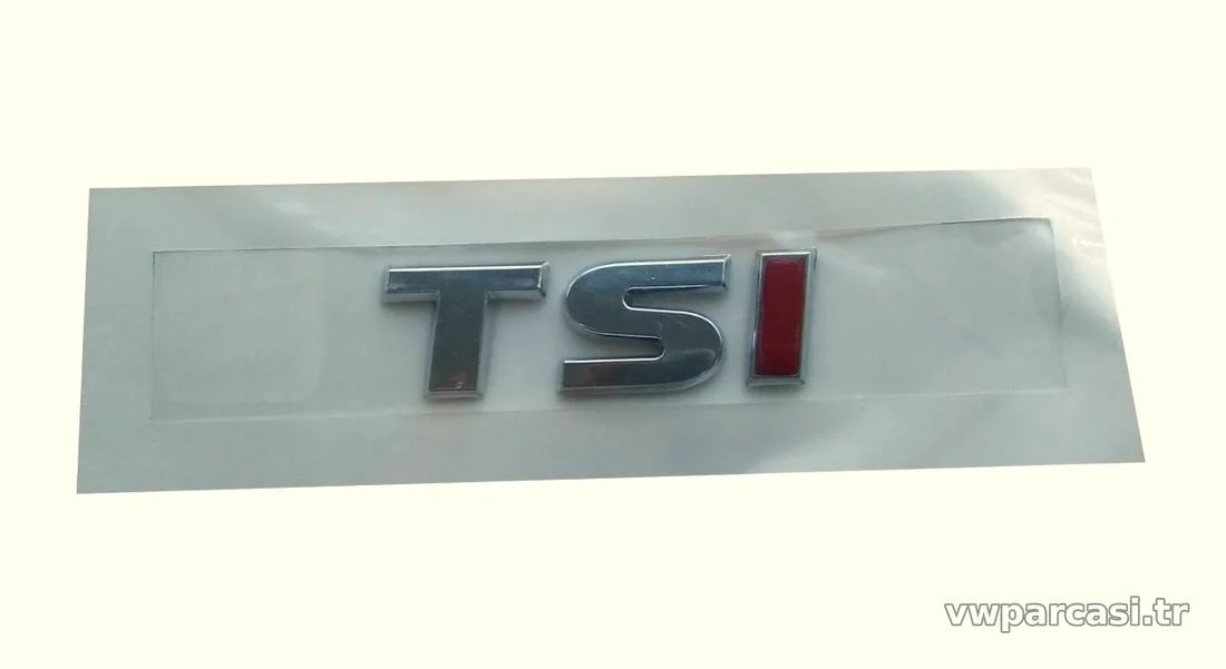 TSI Yazı Tek Kırmızı - Jetta 2010>> - İTHAL - 1K9853675B