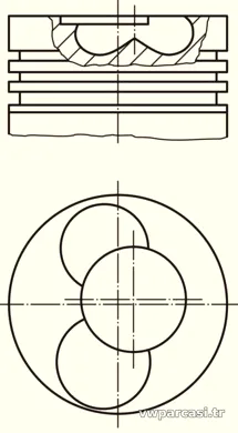 MAHLE 0305400 Piston - MAHLE - 0305400