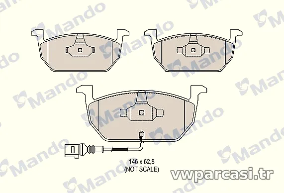 MANDO MBF015291 Fren Disk Balata