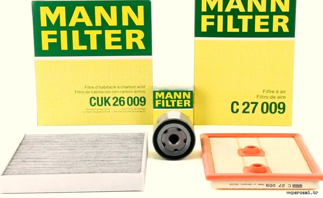 Audi A3 1.2 TFSI Periyodik Bakım Seti Mann Marka - MANN - MAN.C27009 / MAN.CUK26009 / MAN.W712-95