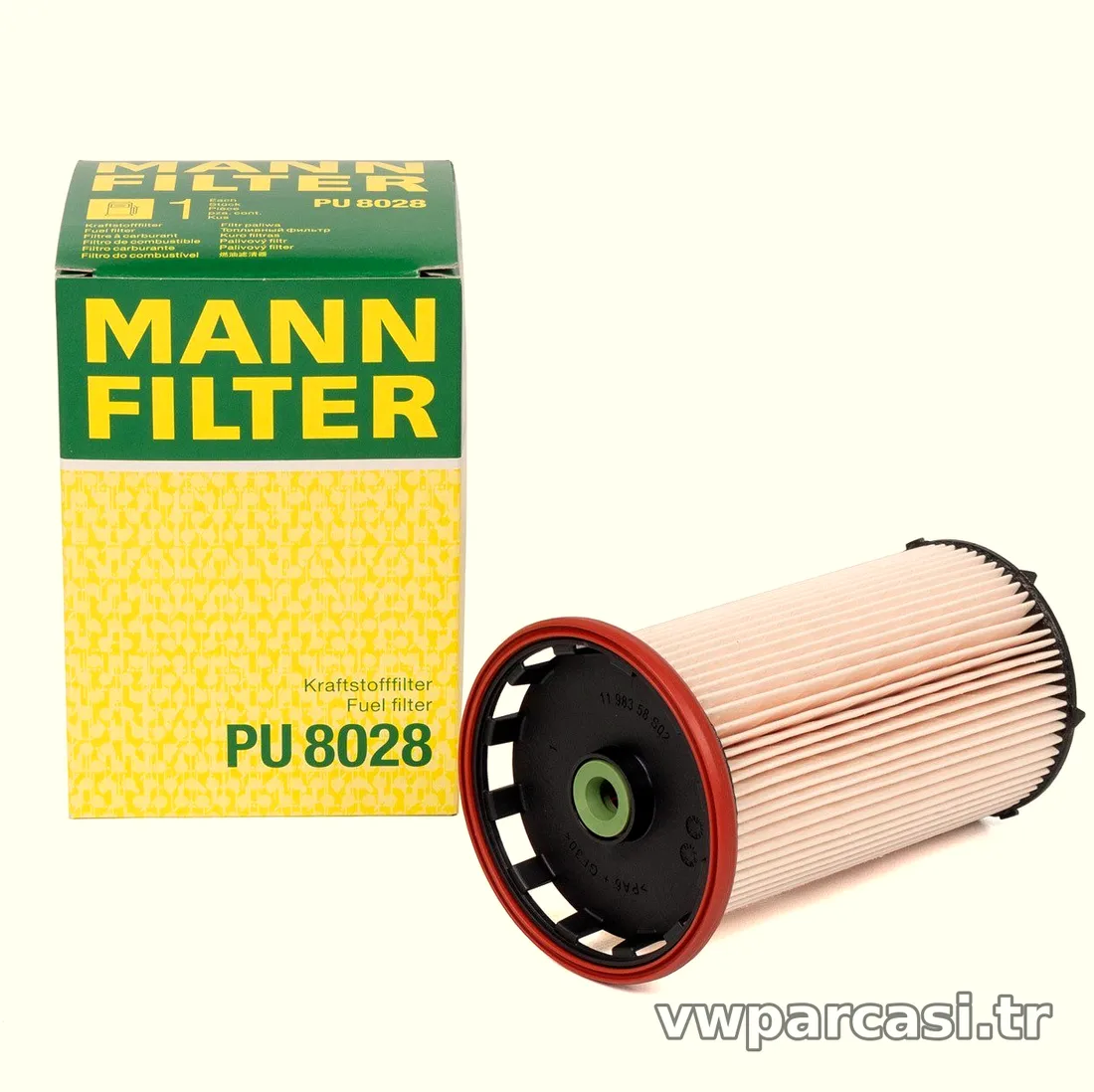 MANN PU8028 | Audi A3 2014 Model Sonrası 1.6 Dizel Mazot Filtresi Golf7 Leon Octavia Passat Polo Tiguan - MANN - MAN.PU8