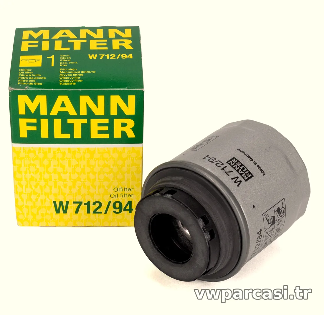 MANN W712-94 | Yağ Filtresi Volkswagen Passat BlueMotion Golf VI Jetta IV Polo Tiguan A3 Ibiza Fabia Octavia 1.4 TSI - M