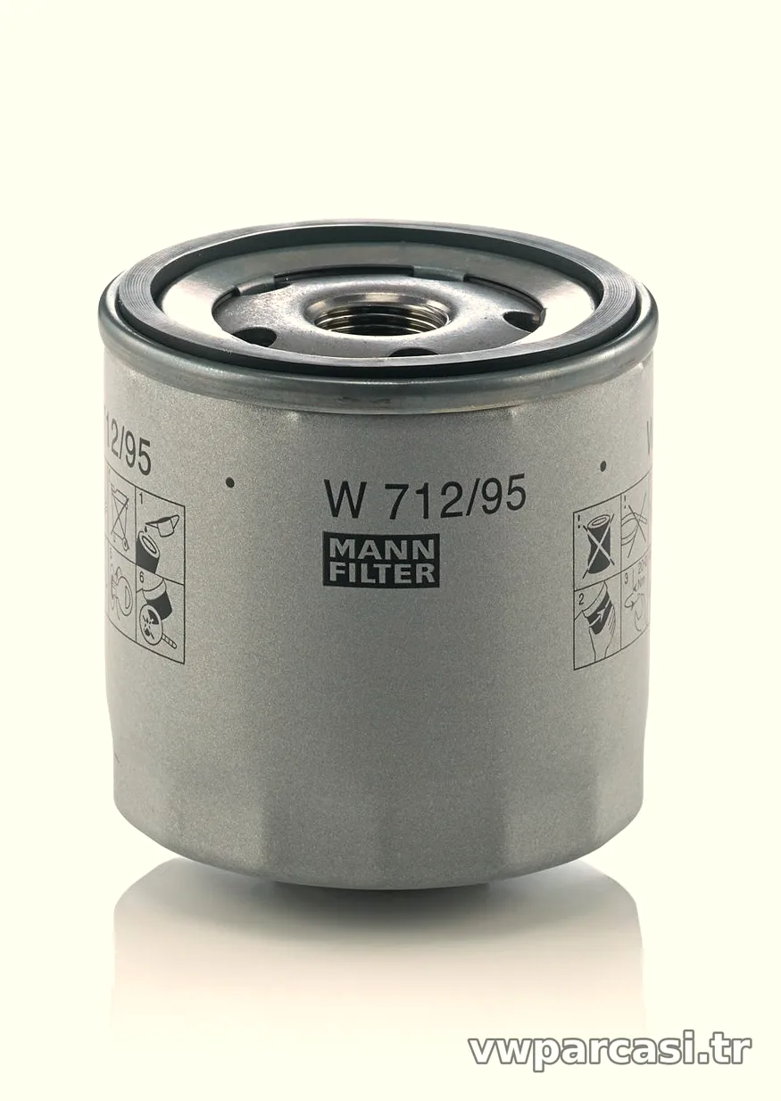MANN W712-95 | Audi Q2 1.4 TFSI Yağ Filtresi | VW-Audi-Seat-Skoda Uyumlu - MANN - MAN.W712-95 ,4
