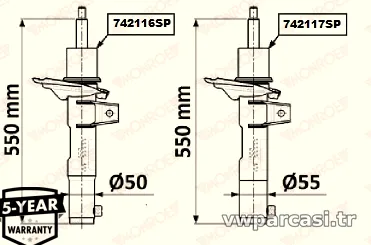 MONROE 742117SP Amortisör - MONROE - 742117SP