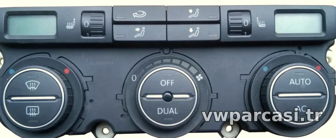 Klima Kontrol Paneli Koltuk Isıtmalı - Golf - Jetta - Tiguan - Orjinal - 1K0907440CQ