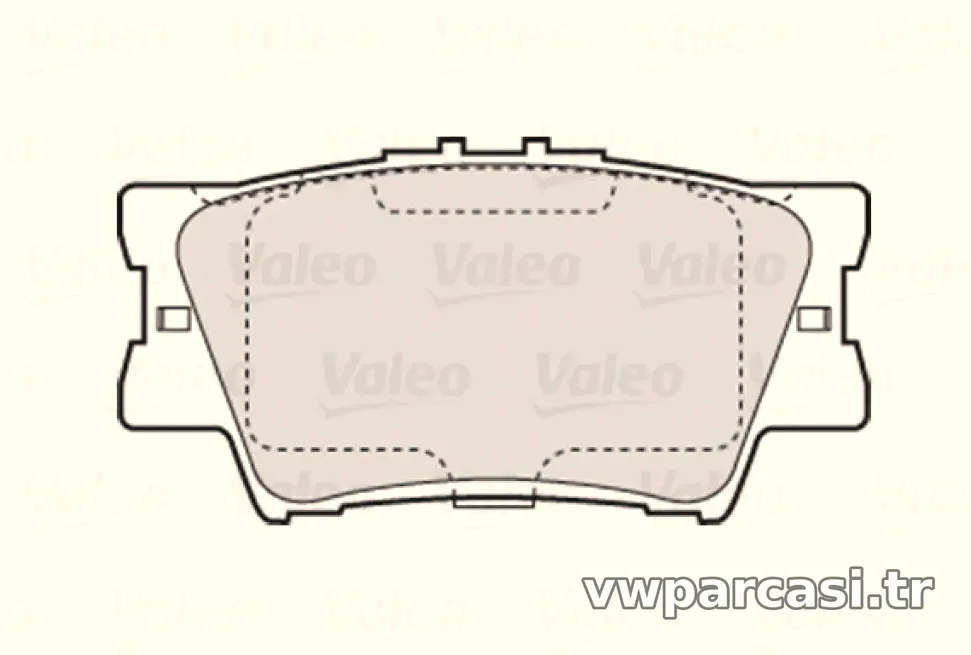 ARKA FREN BALATASI TOYOTA RAV 4 III 06-11 CAMRY 06-11 - Valeo - VALEO 670819