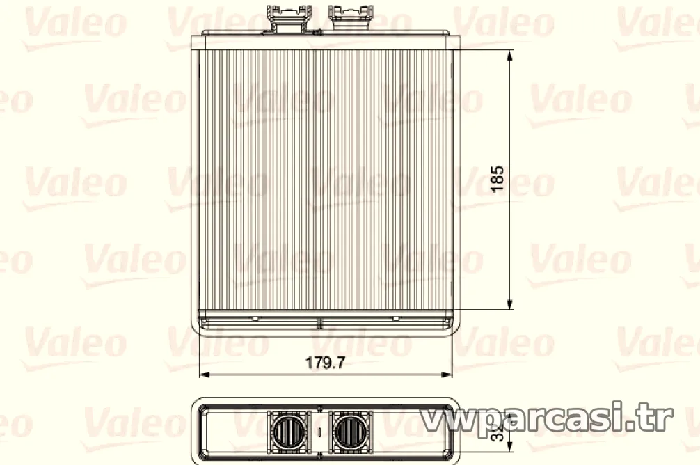 KALORIFER RADYATORU AUDI A2 - Valeo - VALEO 812319