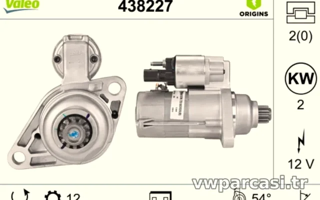MARS MOTORU 12V 2,0KW 12DIS VALEO TIP ALTEA IBIZA – VALEO 438227