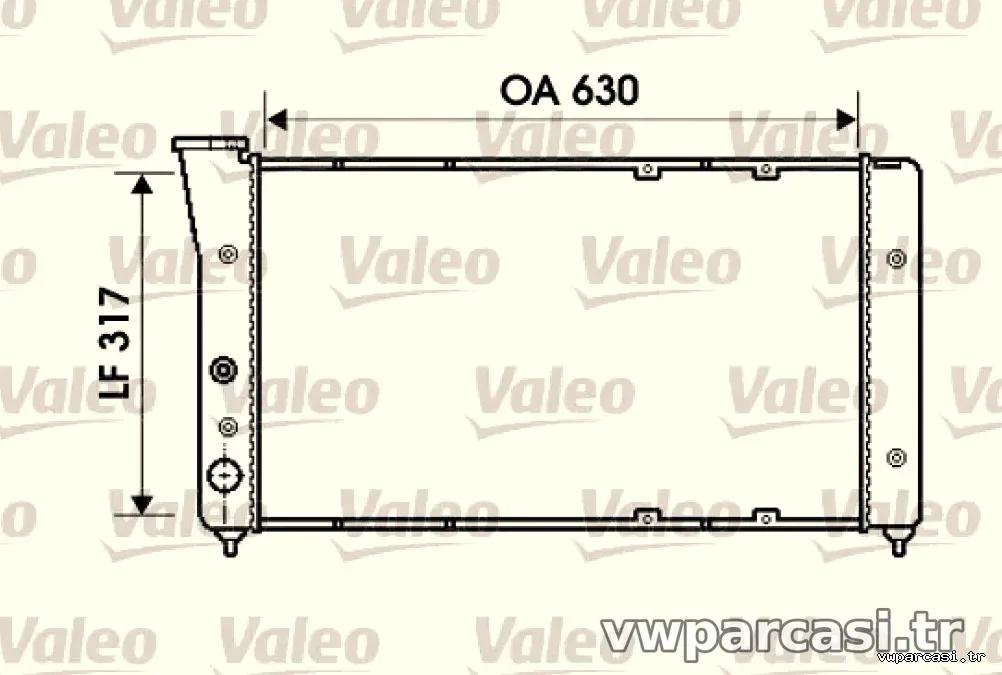 RADYATOR VW CORRADO - Valeo - VALEO 734606