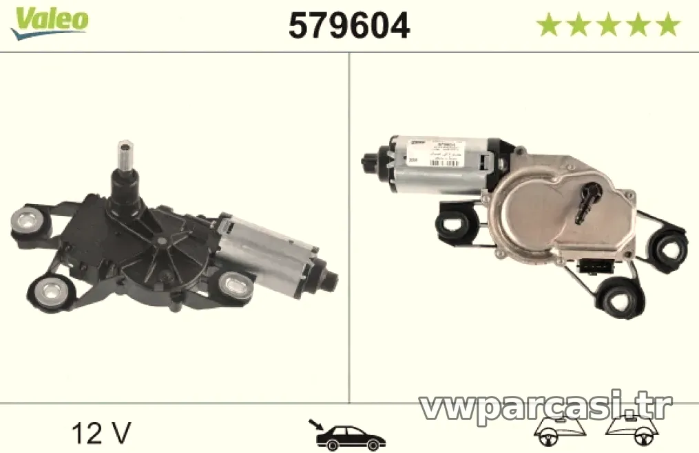 SILECEK MOTORU SEAT IBIZA IV,V ARKA (01 09) - Valeo - VALEO 579604