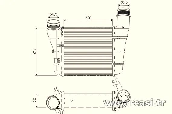 VALEO 818757 Turbo Radyatörü