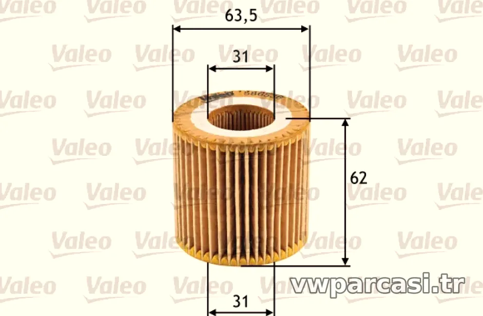 YAG FILTRESI POLO 02>09 FOX 05> TOURAN / CORDOBA 02> TOLEDO 02> IBIZA IV V 02> / FABIA 02>09 - Valeo - VALEO 586536