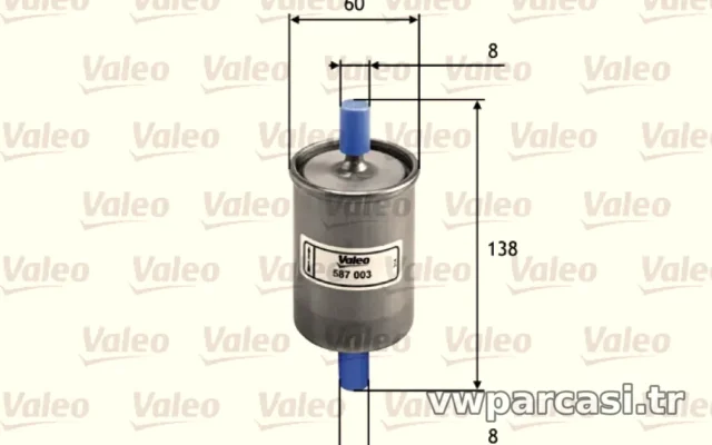 Valeo YAKIT (BENZIN) FILTRESI POLO 1,6 90> ASTRA F VECTRA A FRONTERA A B OMEGA A X16XEL 20NE X22XE