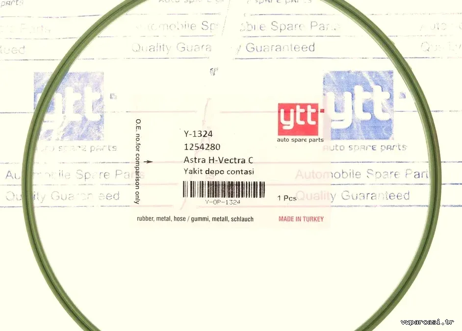 YTT Y1324 | Opel Astra H/Vectra C/Signum/Zafira B Yakıt Depo Contası Yeşil Renk - YTT - YTT.Y1324