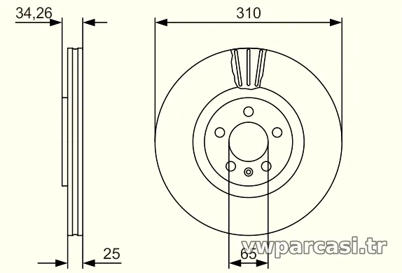 BOSCH 0986479642 Fren Disk Ayna - BOSCH - 0986479642
