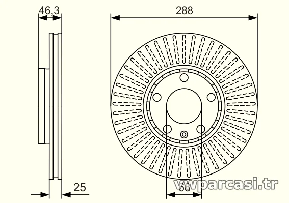 BOSCH 0986479R82 Fren Disk Ayna - BOSCH - 0986479R82