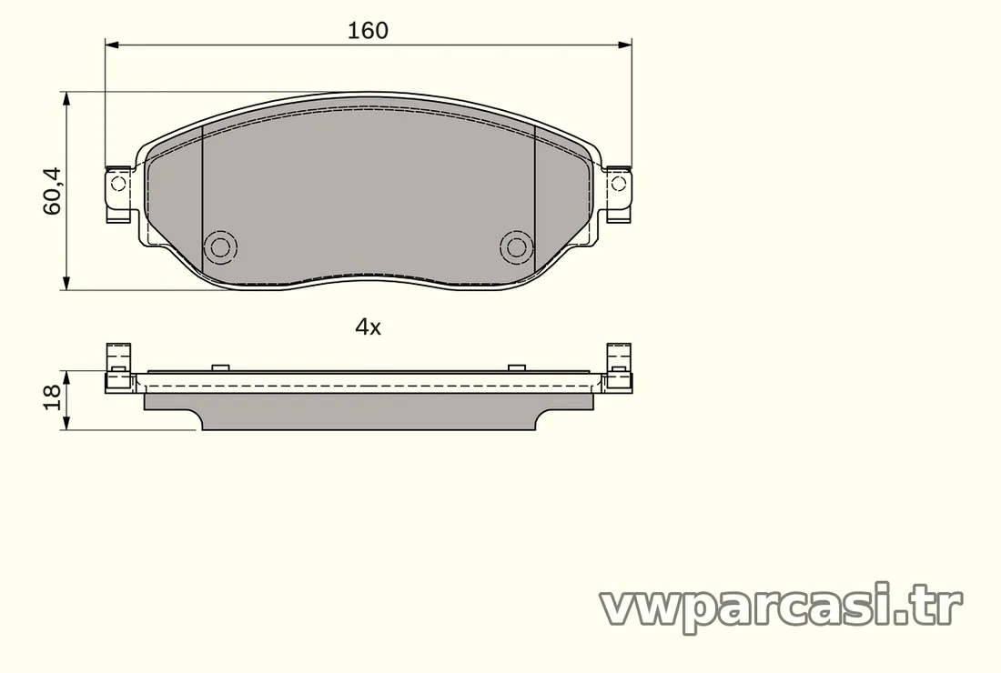 BOSCH 0986494741 Fren Disk Balata - BOSCH - 0986494741