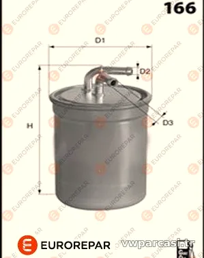EUROREPAR 1643625680 Yakıt Filtresi - EUROREPAR - 1643625680