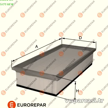 EUROREPAR 1680353980 Hava Filtresi - EUROREPAR - 1680353980