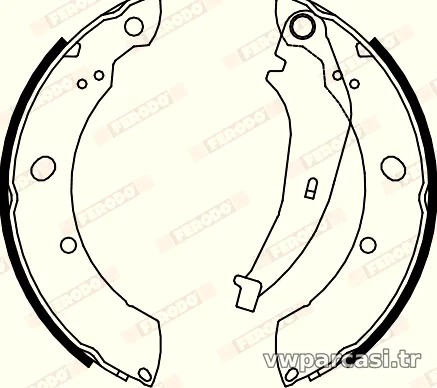 FERODO FSB4074 Fren Pabuçlu Balata - FERODO - FSB4074