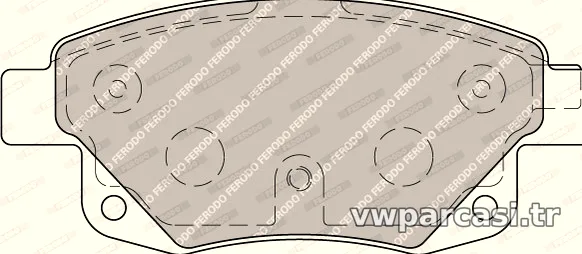 FERODO FVR1930 Fren Disk Balata - FERODO - FVR1930
