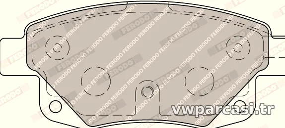 FERODO FVR1930 Fren Disk Balata - FERODO - FVR1930