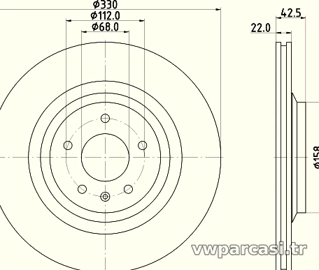 HELLA PAGID 8DD355117721 Fren Disk Ayna - HELLA PAGID - 8DD355117721