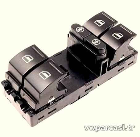 İTHAL 7L6959857E | Volkswagen Touareg 2006-2010 Model Arası Sol Ön Cam Açma Düğmesi Takım - İTHAL - ITH.7L6959857E