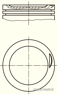 MAHLE 0308300 Piston - MAHLE - 0308300