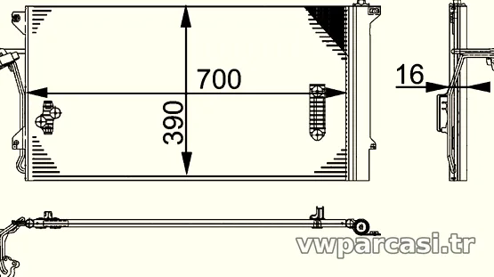 MAHLE AC659000P Klima Radyatörü - MAHLE - AC659000P