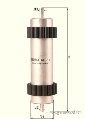 MAHLE KL915 Yakıt Filtresi - MAHLE - KL915