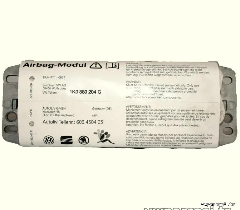 Yolcu Airbag - Golf - 2004 - 2005 - Orjinal - 1K0880204H-1