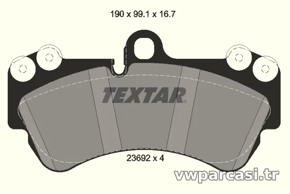 TEXTAR 2369202 Fren Disk Balata - TEXTAR - 2369202