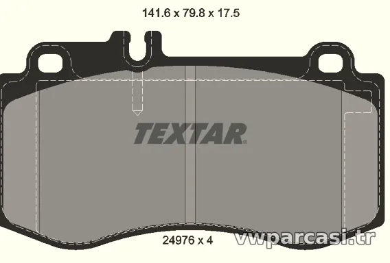 TEXTAR 2497601 Fren Disk Balata - TEXTAR - 2497601