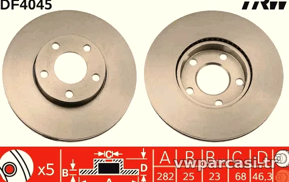 TRW DF4045 Fren Disk Ayna - TRW - DF4045