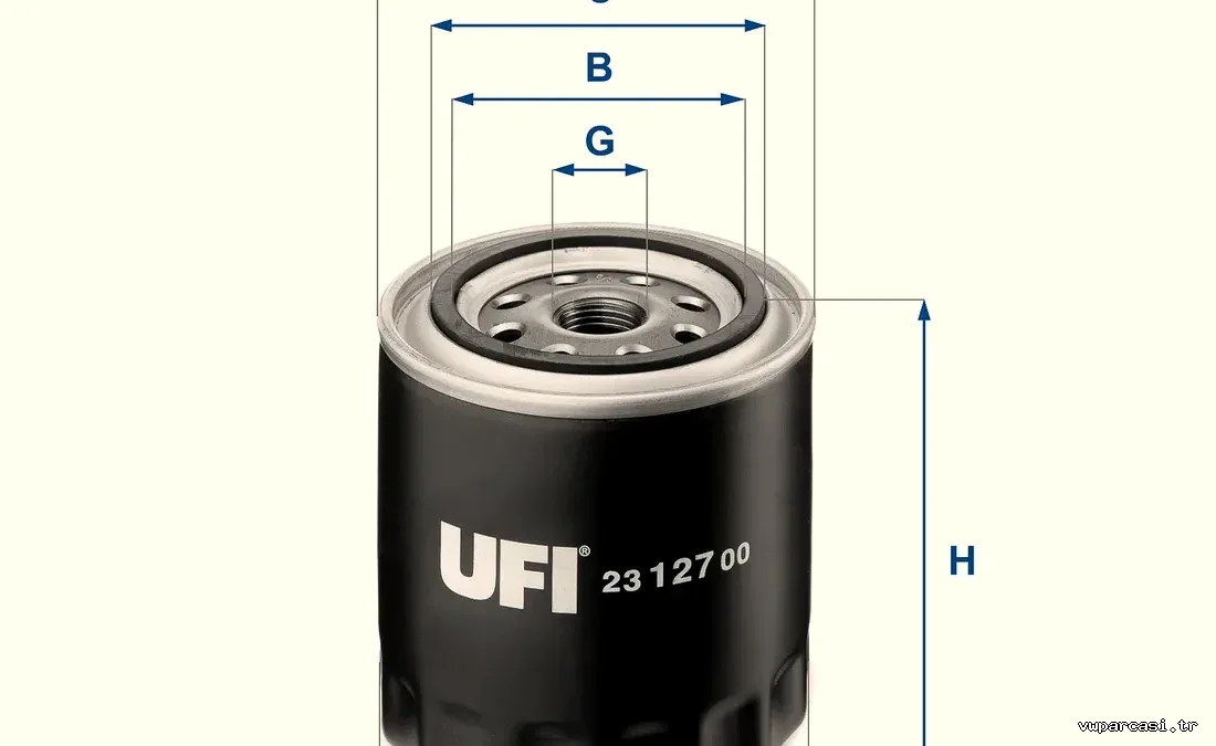UFI 2312700 Yağ Filtresi - UFI - 2312700