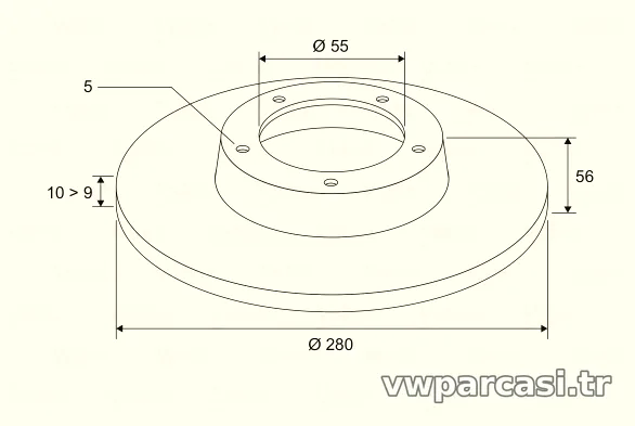 VALEO 186849 Fren Disk Ayna - VALEO - 186849