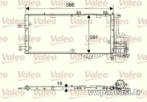 VALEO 817844 Klima Radyatörü - VALEO - 817844